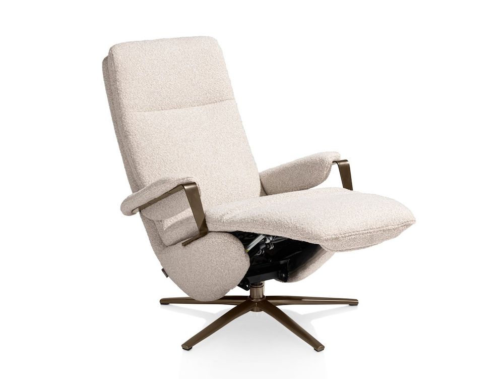 Elektr. relaxfauteuil SELLA - Beige boucléstof XOO 53606BEI