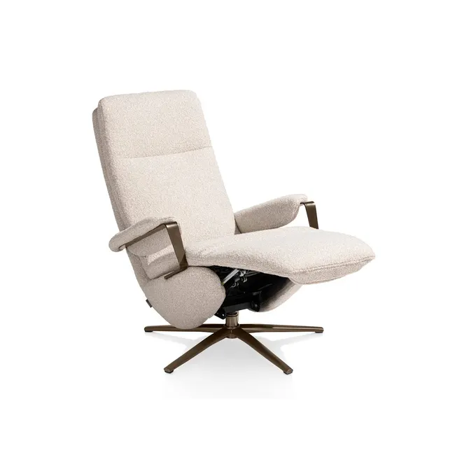 Elektr. relaxfauteuil SELLA - Beige boucléstof