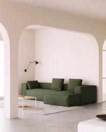 Hoekzetel BLOK - Groen corduroy KAV S752LN19