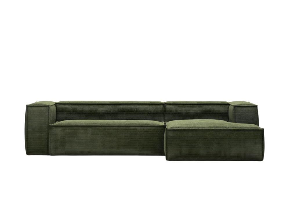 Hoekzetel BLOK - Groen corduroy KAV S752LN19