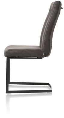 Set van 6 eetkamerstoelen MALENE - Camel / Donkerb C-HEH-MAL-SET6