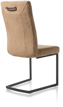 Set van 6 eetkamerstoelen MALENE - Camel / Donkerb C-HEH-MAL-SET6