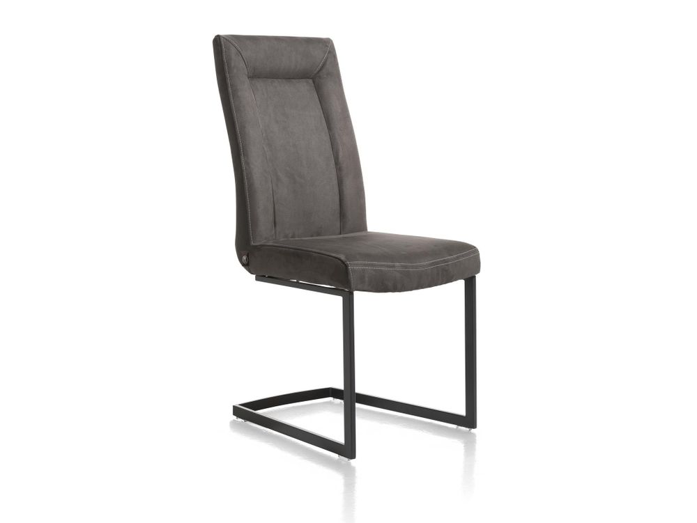 Set van 6 eetkamerstoelen MALENE - Camel / Donkerb C-HEH-MAL-SET6