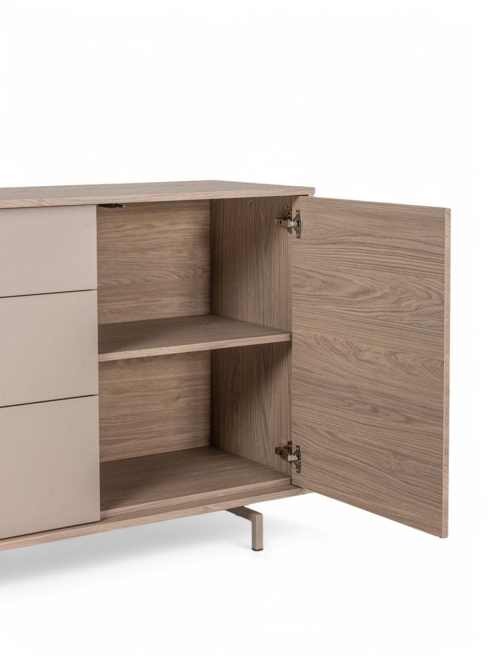 Eetkamerset DEVON - Misty Oak/Stone Grey C-MXF-298-SET1