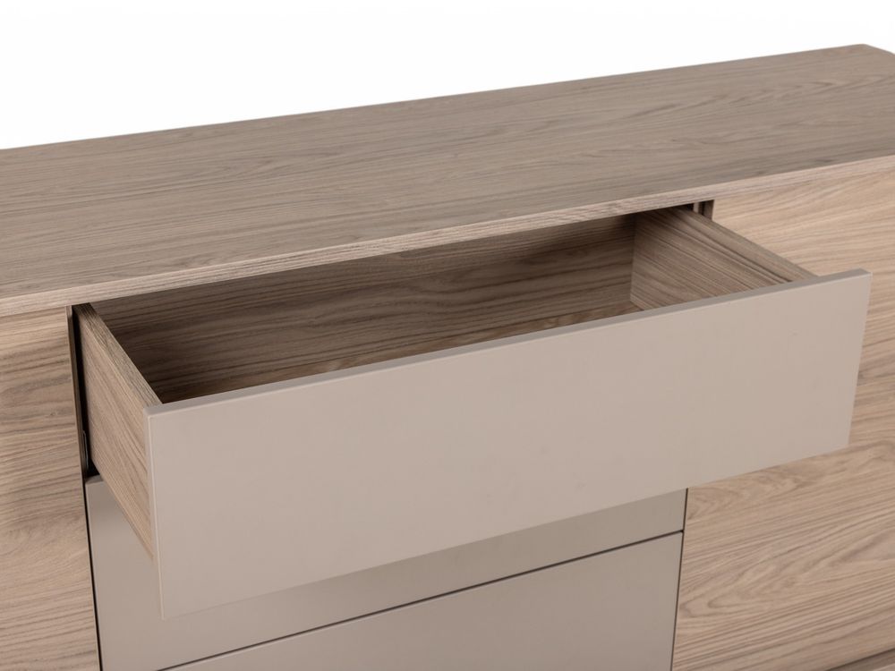 Eetkamerset DEVON - Misty Oak/Stone Grey C-MXF-298-SET1