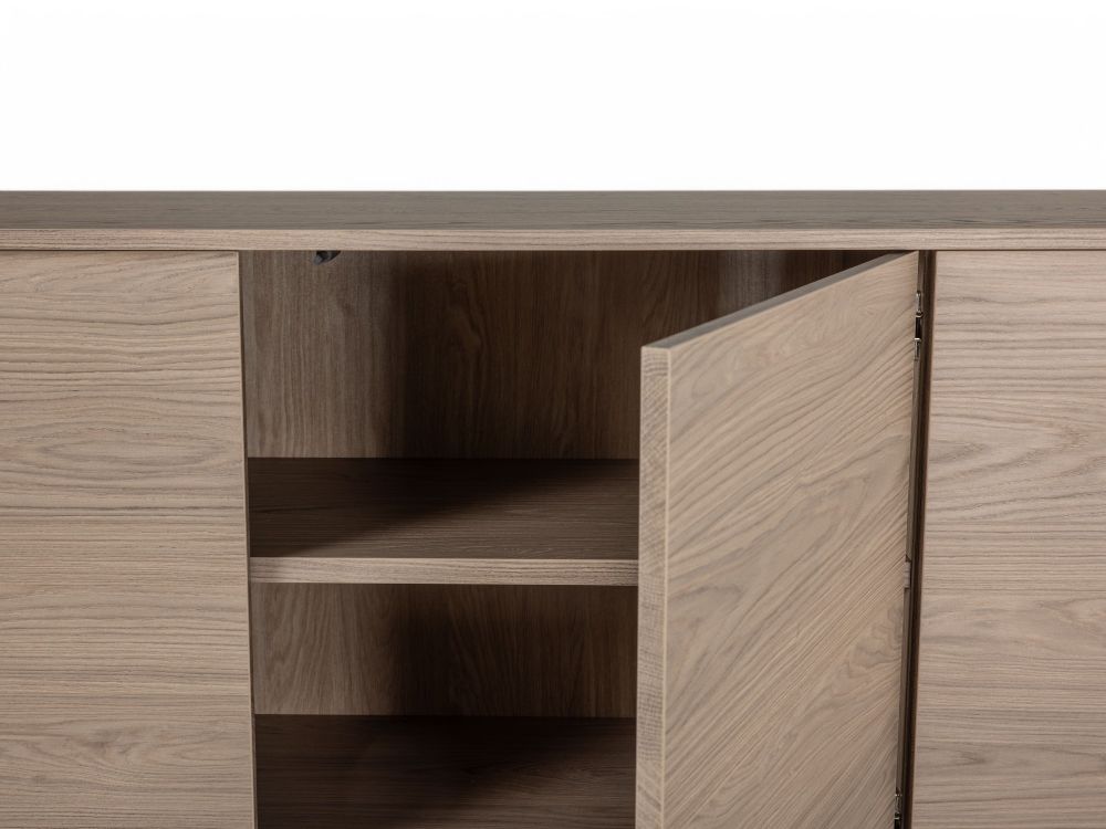 Eetkamerset DEVON - Misty Oak/Stone Grey C-MXF-298-SET1