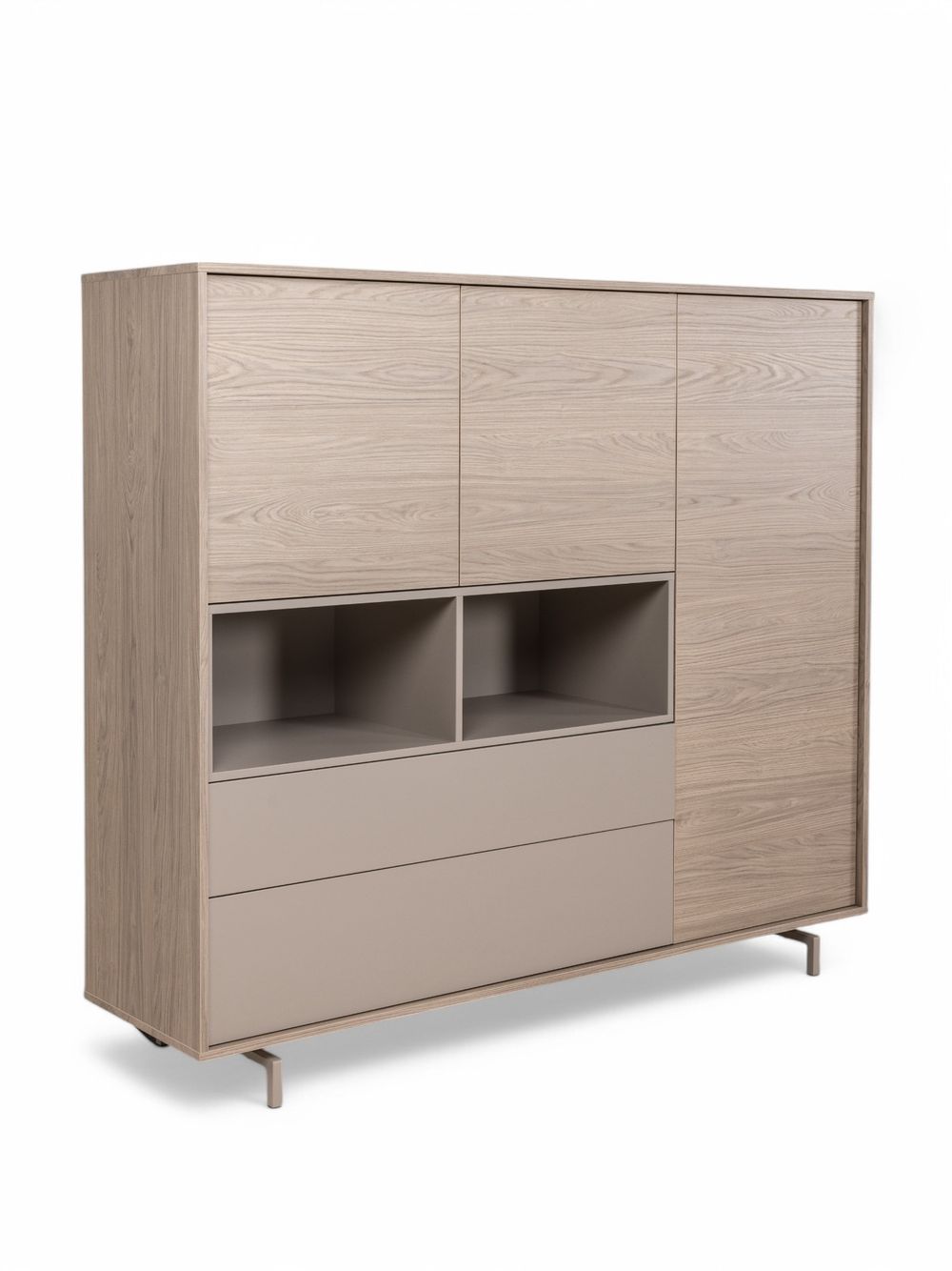 Eetkamerset DEVON - Misty Oak/Stone Grey C-MXF-298-SET1