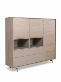Eetkamerset DEVON - Misty Oak/Stone Grey C-MXF-298-SET1