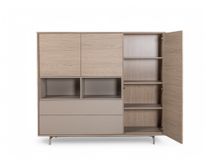 Eetkamerset DEVON - Misty Oak/Stone Grey C-MXF-298-SET1