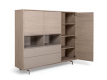 Eetkamerset DEVON - Misty Oak/Stone Grey C-MXF-298-SET1