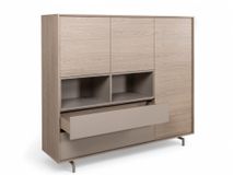 Eetkamerset DEVON - Misty Oak/Stone Grey C-MXF-298-SET1