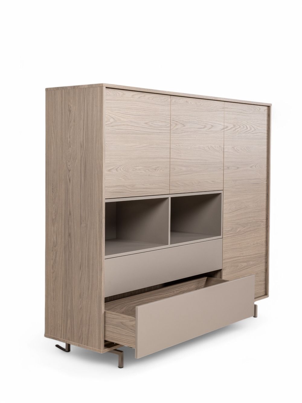 Eetkamerset DEVON - Misty Oak/Stone Grey C-MXF-298-SET1