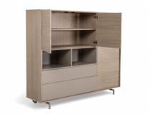 Eetkamerset DEVON - Misty Oak/Stone Grey C-MXF-298-SET1