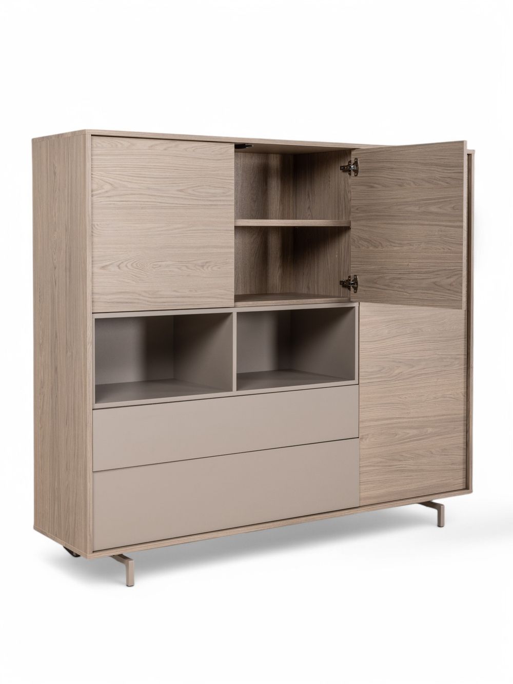 Eetkamerset DEVON - Misty Oak/Stone Grey C-MXF-298-SET1