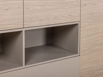 Eetkamerset DEVON - Misty Oak/Stone Grey C-MXF-298-SET1
