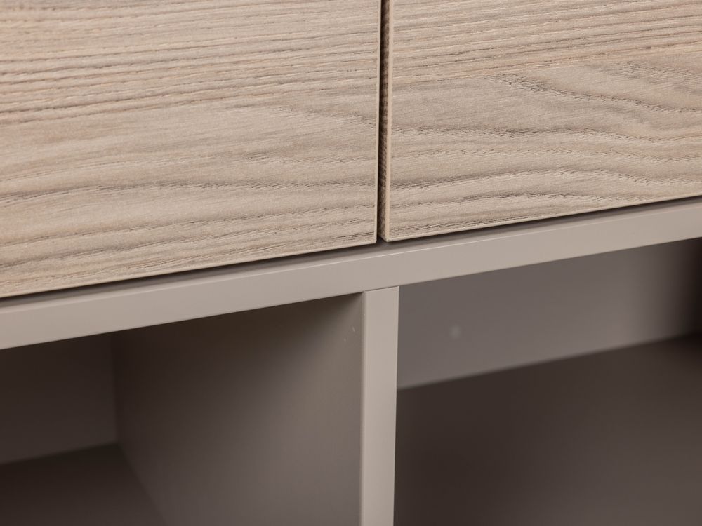 Eetkamerset DEVON - Misty Oak/Stone Grey C-MXF-298-SET1