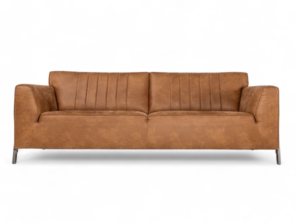 Set van 3-zit, 2,5-zit en poef ZEMBLA - Cognac C-HEH-ZEM-HKS1