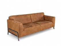 Set van 3-zit, 2,5-zit en poef ZEMBLA - Cognac C-HEH-ZEM-HKS1