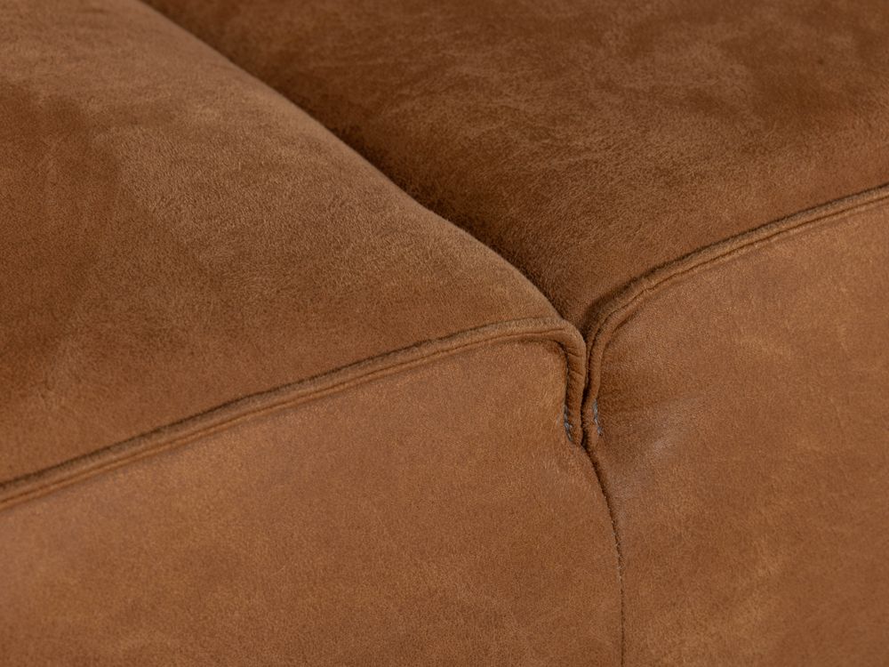 Set van 3-zit, 2,5-zit en poef ZEMBLA - Cognac C-HEH-ZEM-HKS1