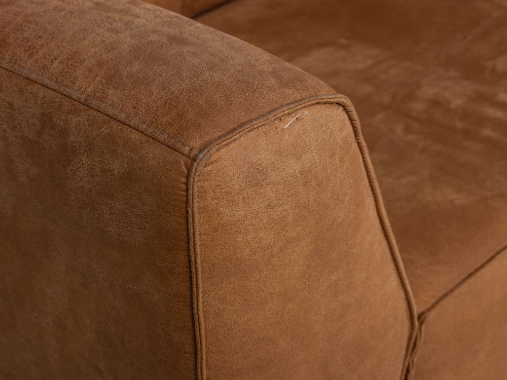 Set van 3-zit, 2,5-zit en poef ZEMBLA - Cognac C-HEH-ZEM-HKS1