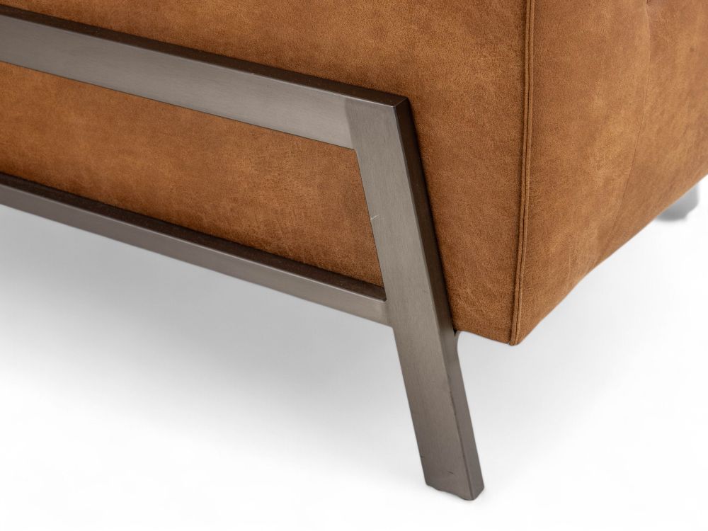 Set van 3-zit, 2,5-zit en poef ZEMBLA - Cognac C-HEH-ZEM-HKS1
