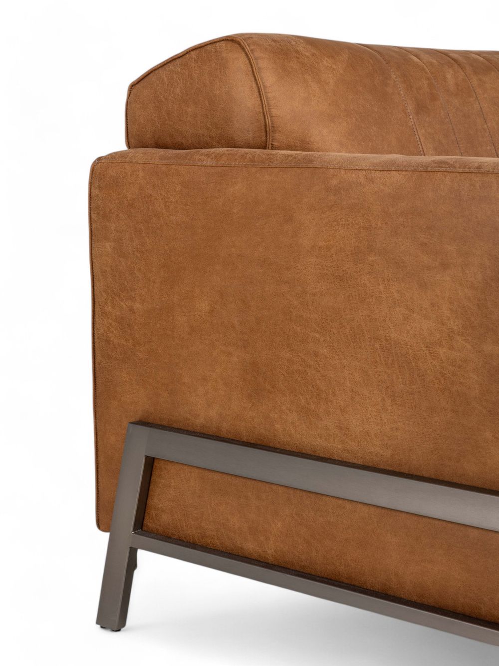 Set van 3-zit, 2,5-zit en poef ZEMBLA - Cognac C-HEH-ZEM-HKS1