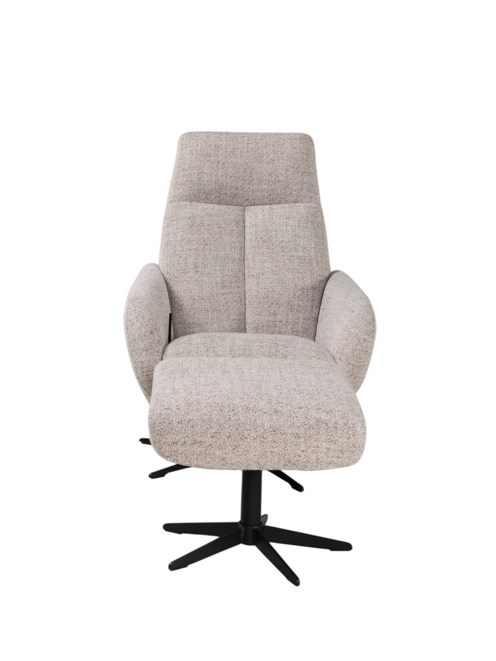 Relaxfauteuil incl. poef JONA - Crème MED-49-TZ1