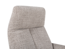 Relaxfauteuil incl. poef JONA - Crème MED-49-TZ1