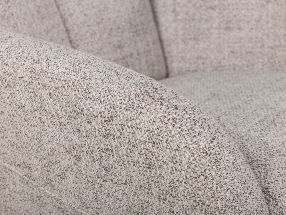 Relaxfauteuil incl. poef JONA - Crème MED-49-TZ1