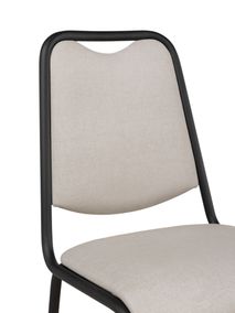 Eetkamerstoel SUNNY - Linetex Frappe/Antraciet PFT-63-TZ1