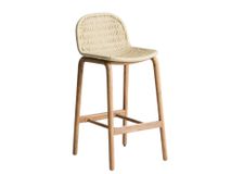 Barstoel ALIPA - Acaciahout / Ecru KAV O00483RO12