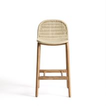 Barstoel ALIPA - Acaciahout / Ecru KAV O00483RO12