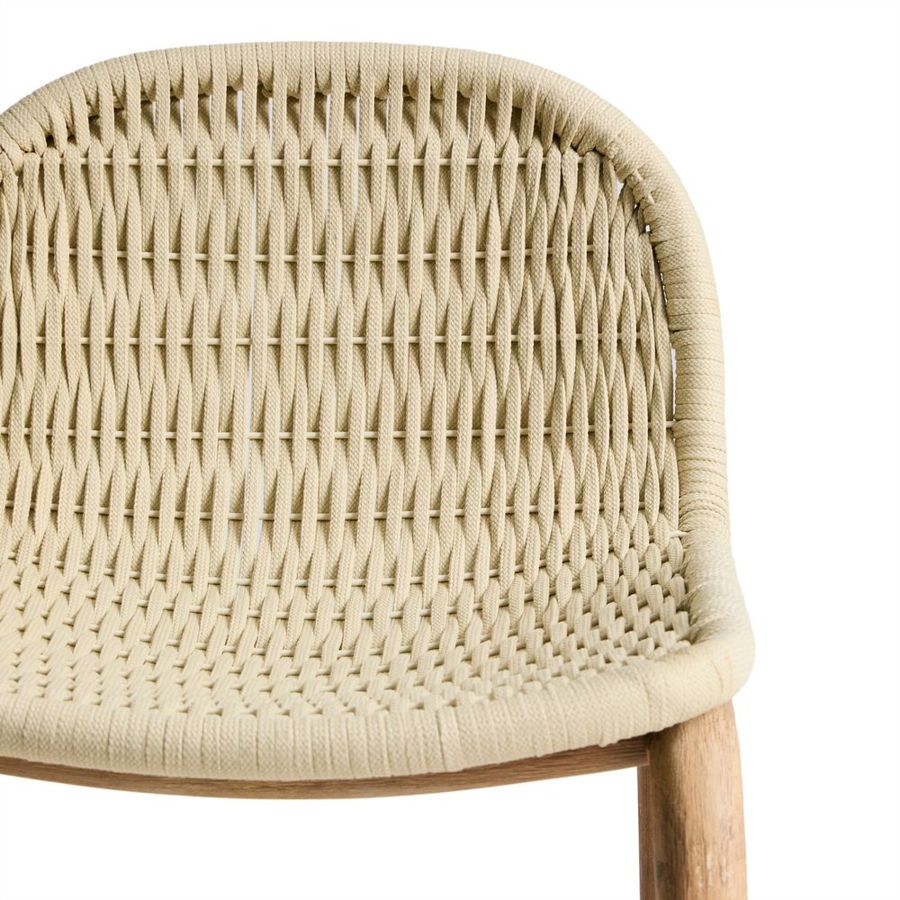 Barstoel ALIPA - Acaciahout / Ecru KAV O00483RO12