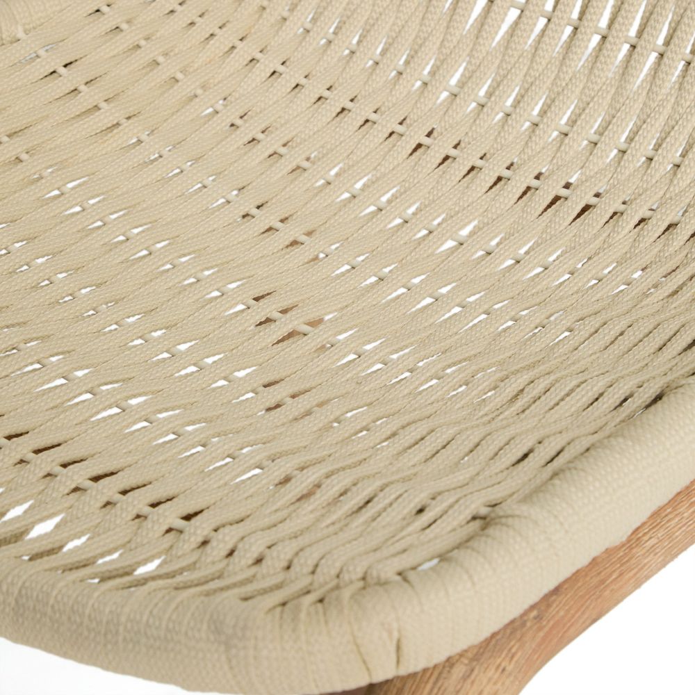 Barstoel ALIPA - Acaciahout / Ecru KAV O00483RO12