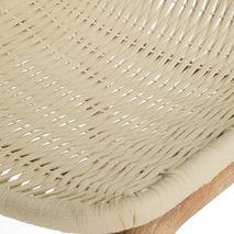 Barstoel ALIPA - Acaciahout / Ecru KAV O00483RO12