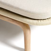 Ligstoel ALIPA - Acaciahout / Donkergrijs KAV O00489RO12