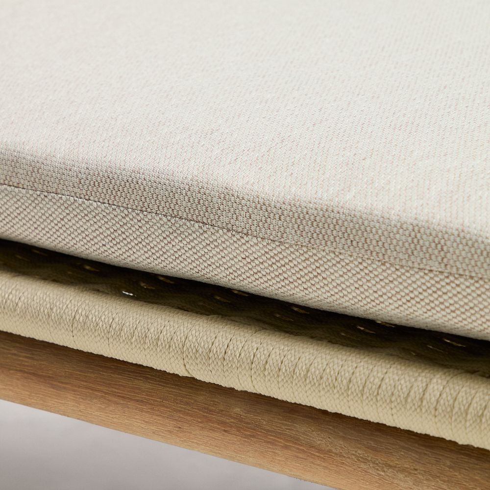 Ligstoel ALIPA - Acaciahout / Donkergrijs KAV O00489RO12