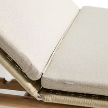 Ligstoel ALIPA - Acaciahout / Donkergrijs KAV O00489RO12