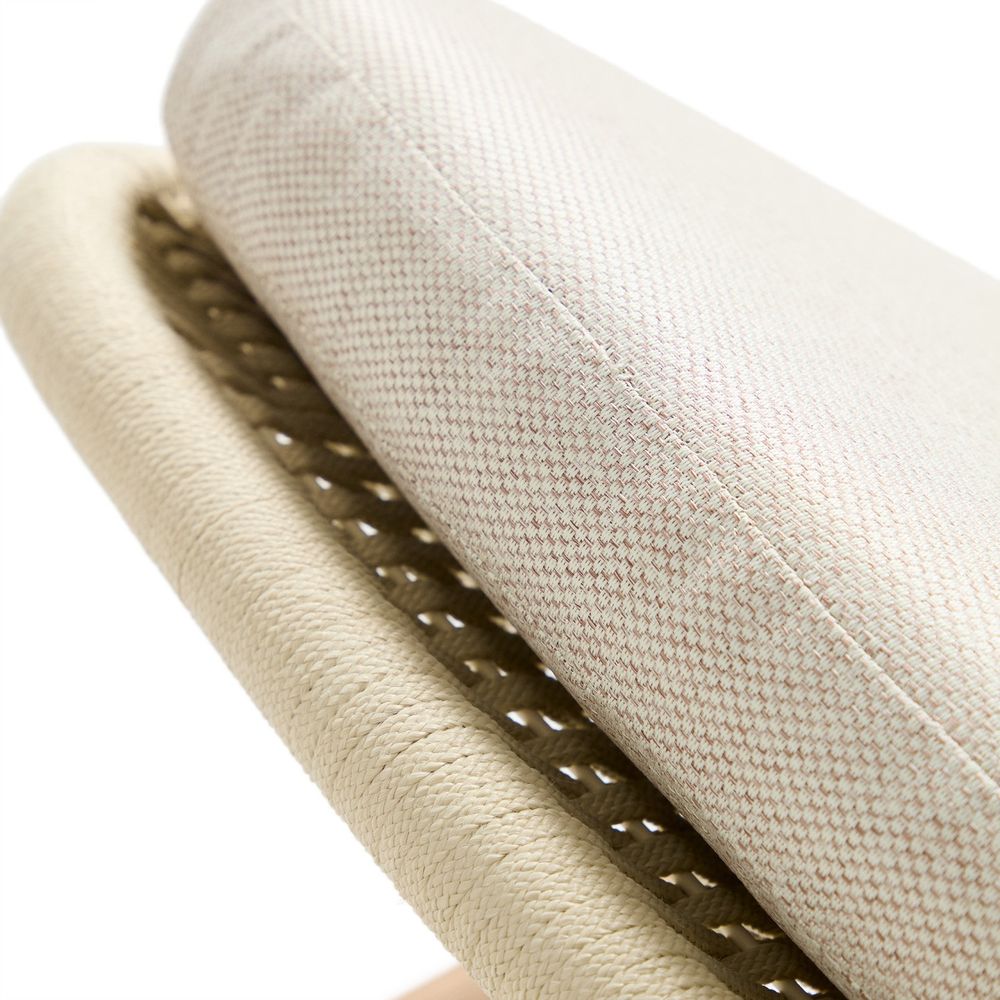 Ligstoel ALIPA - Acaciahout / Donkergrijs KAV O00489RO12