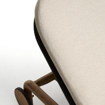 Ligstoel ALIPA - Acaciahout / Donkergrijs KAV O00489RO15
