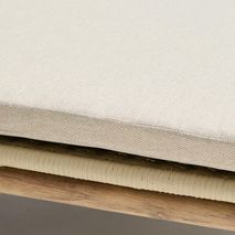 Tweepersoons ligstoel ALIPA - Acaciahout / Ecru KAV O00490RO12