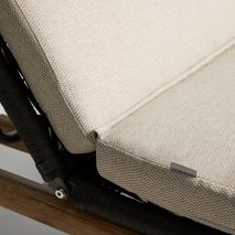 Tweepersoons ligstoel ALIPA - Acaciahout / Ecru KAV O00490RO15
