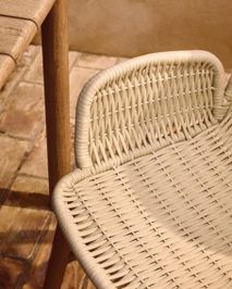 Tuinstoel ALIPA - Donkergrijs/Massief acaciahout KAV O00321RO12