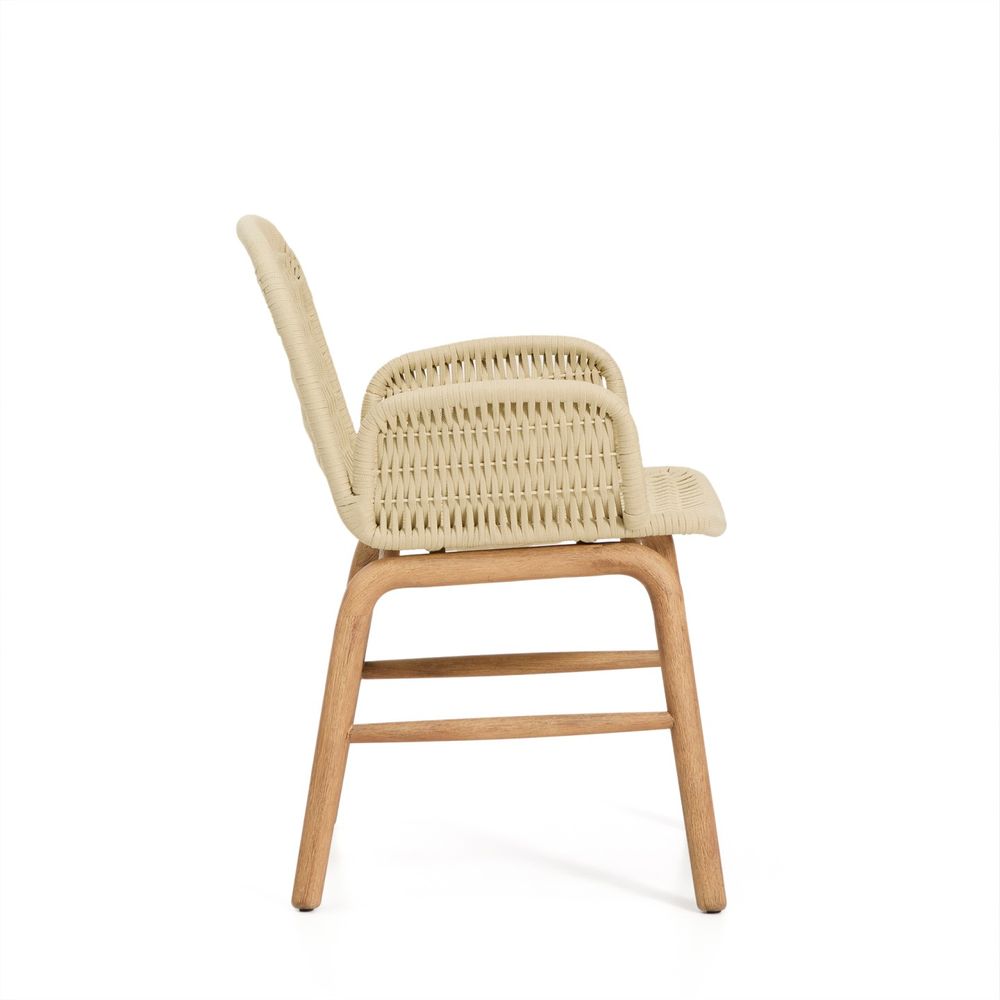 Tuinstoel ALIPA - Donkergrijs/Massief acaciahout KAV O00321RO12