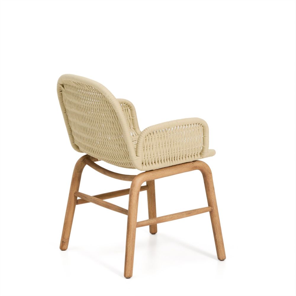 Tuinstoel ALIPA - Donkergrijs/Massief acaciahout KAV O00321RO12