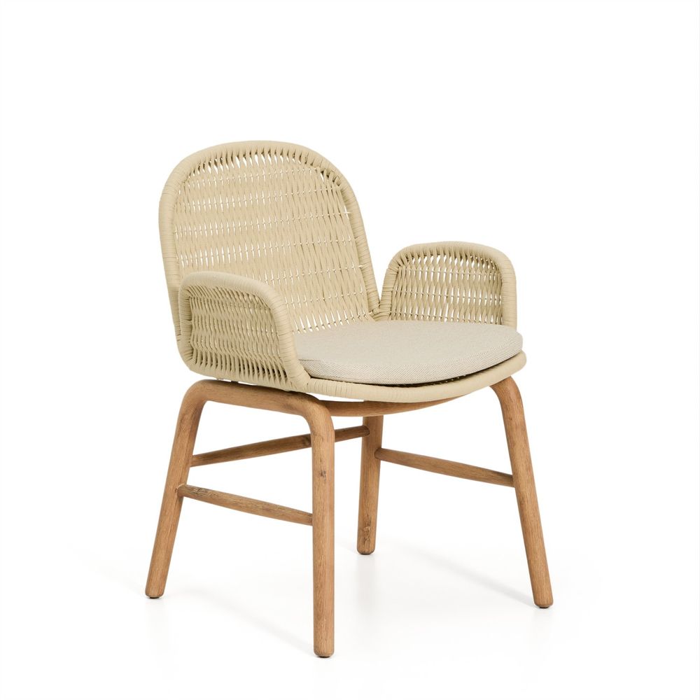 Tuinstoel ALIPA - Donkergrijs/Massief acaciahout KAV O00321RO12