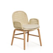 Tuinstoel ALIPA - Donkergrijs/Massief acaciahout KAV O00321RO12