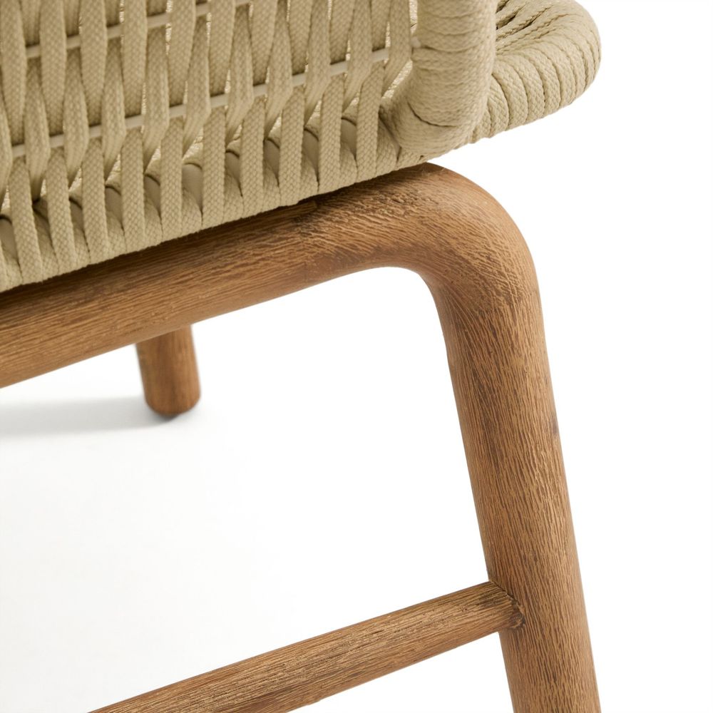 Tuinstoel ALIPA - Donkergrijs/Massief acaciahout KAV O00321RO12