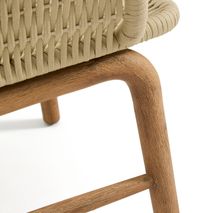 Tuinstoel ALIPA - Donkergrijs/Massief acaciahout KAV O00321RO12