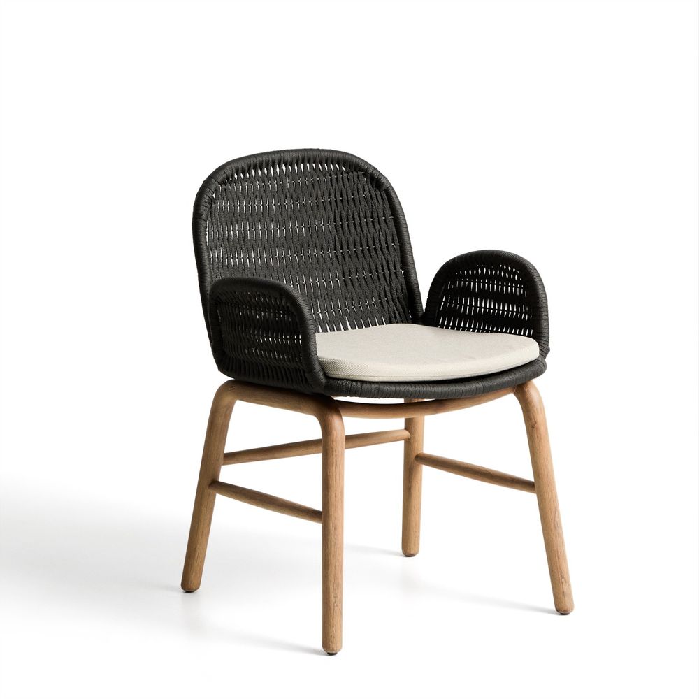 Tuinstoel ALIPA - Ecru/Massief acaciahout KAV O00321RO15